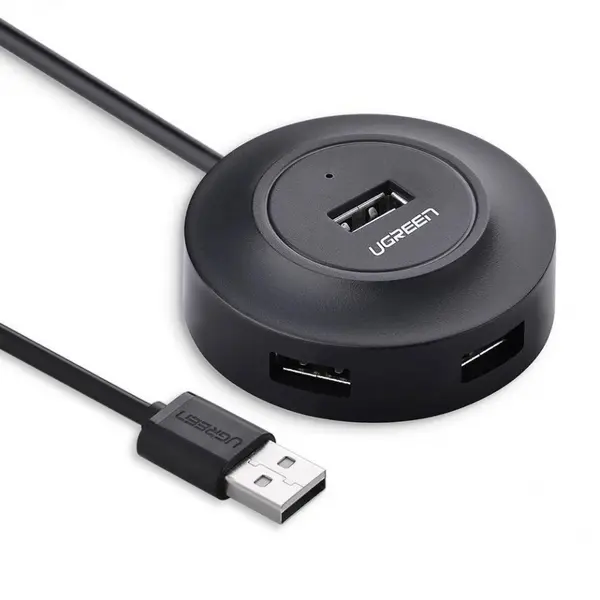 HUB USB 2.0 UGREEN CR106, 4 porturi USB, 1m, Plug and Play, compatibil Windows/Mac/Linux, CR106