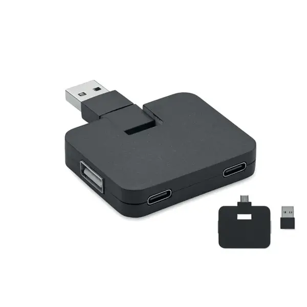 Hub USB 4 porturi + cablu 20 cm Hub USB 4 porturi + cablu 20 cm
