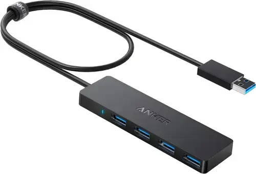 Hub USB Anker A7516016 , 4 x USB-A 3.0 (Negru)