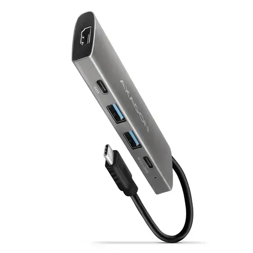Hub USB AXAGON HMC-5G21 SPEEDSTER, USB-C 10Gbps, 2 * USB-A, 1 * USB-C, 1 * USB-C PD 60W