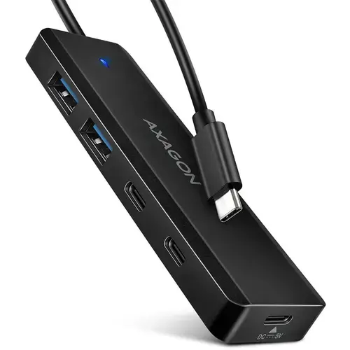 Hub USB AXAGON HUE-C2C, 2x USB 3.2, 2x USB-C, Negru