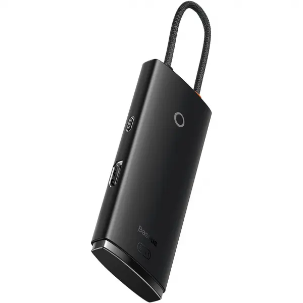 Hub USB-C Baseus Lite, 3 X USB-A 3.0 - USB-C - HDMI, Negru WKQX040001