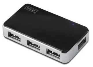 Hub USB Digitus 4 port USB 2.0 (Negru)