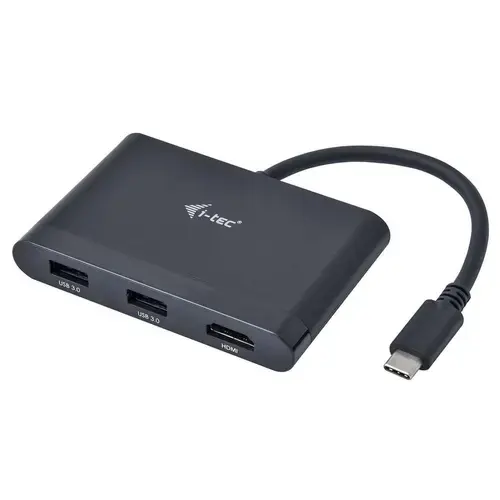 Hub USB i-tec C31DTPDHDMI, 1x HDMI, 2x USB 3.0, 1x USB-C PD (Negru)
