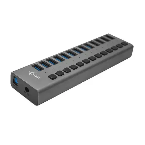 Hub USB i-Tec U3CHARGEHUB13, 13x USB 3.2 Gen 1 (Negru)