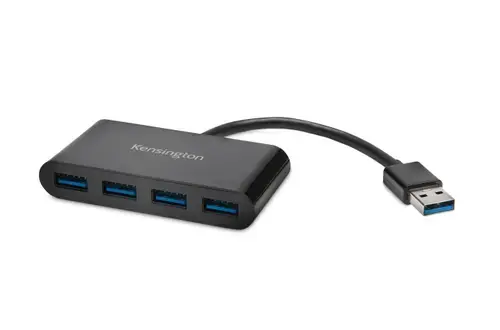 HUB USB KENSINGTON K39121EU, USB 3.0 x 4 (Negru)