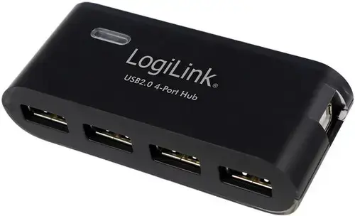 Hub USB LogiLink UA0085, 4xUSB 2.0 (Negru)