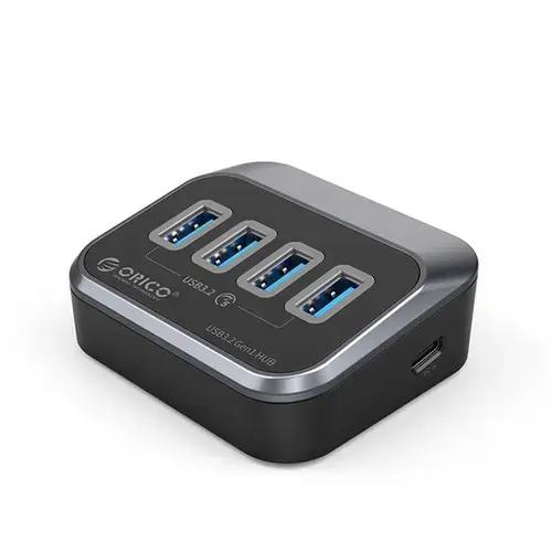 HUB USB Orico M3U3-4A, 4 x USB 3.2 Type-A (Negru)