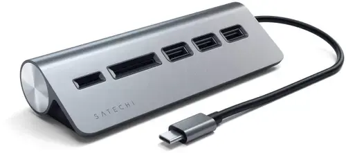 Hub USB Satechi ST-TCHCRM, 3 x USB 3.0, USB Type-C (Gri)