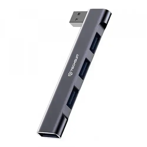 Hub USB Techsuit H14 ZenithDock, 4in1 (Gri)