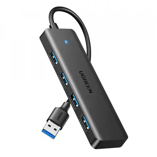 Hub USB UGREEN CM219 (25851), 4 x USB-A 3.0 (Negru)