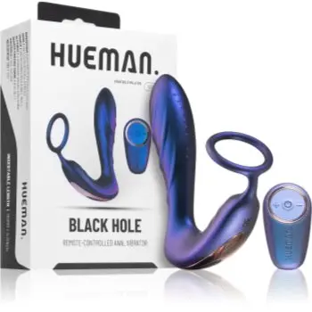 HUEMAN Black Hole 2 in 1 dop anal cu control de la distanță