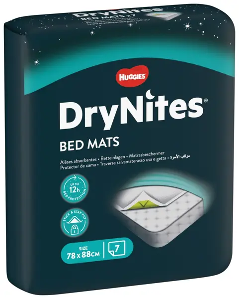 Huggies Drynites Protectori de pat - 78 x 88 cm, 7 bucăți