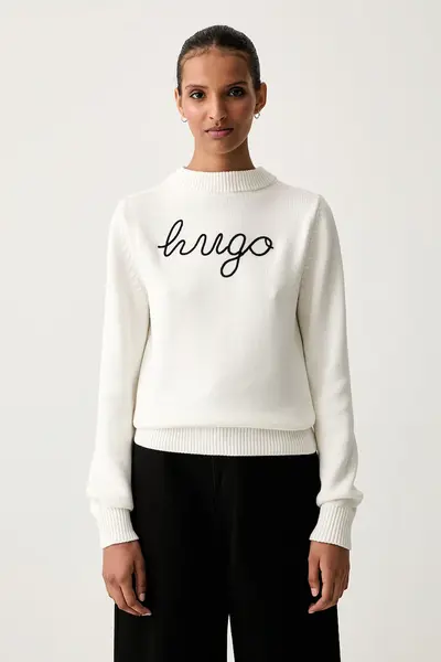 HUGO Blue pulover pentru femei din bumbac Saje_B