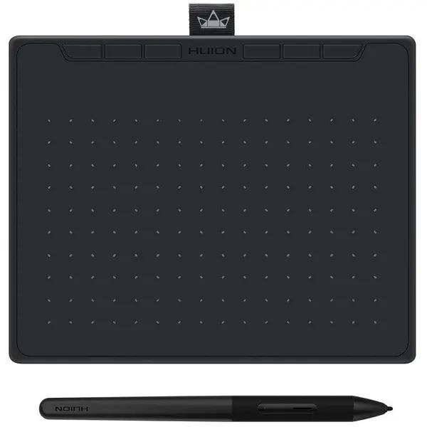 HUION Tableta grafica Huion Inspiroy RTS-300, 6.3x3.9, 6 taste rapide, 300 PPS, USB-C, 8192 niveluri presiune, PW400 Pen fara baterie, include 10 varfuri rezerva, Negru