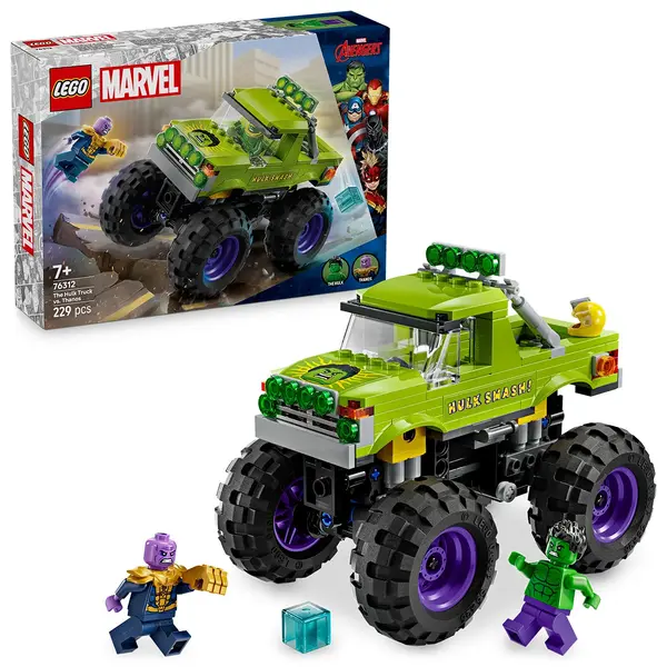 Hulk in vehicul de teren contra lui Thanos