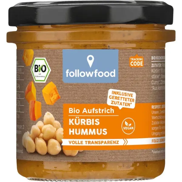 Hummus cu dovleac si morcovi, eco - 135 g