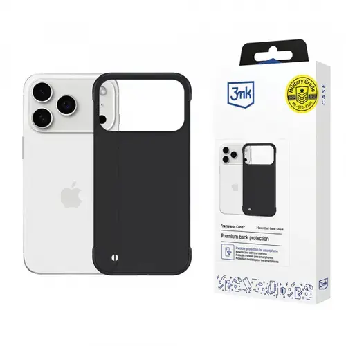 Husa 3MK Just20g pentru Apple iPhone 17 Pro Max, Neagra