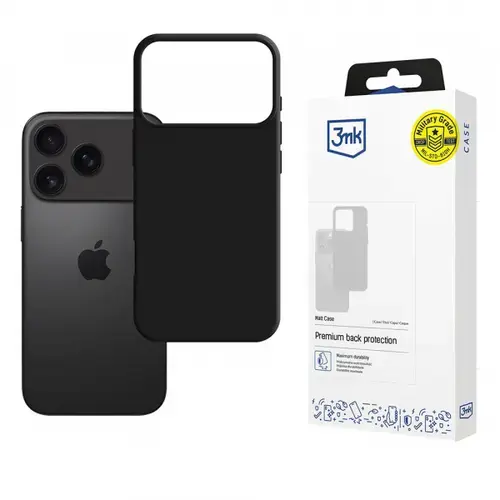 Husa 3MK Pro pentru Apple iPhone 17 Pro Max, Neagra