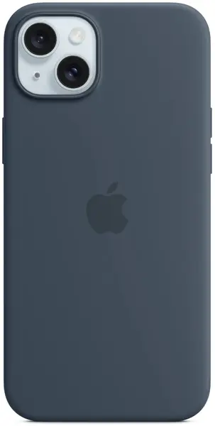 Husă Apple - Silicone MagSafe, iPhone 15 Plus, Storm Blue