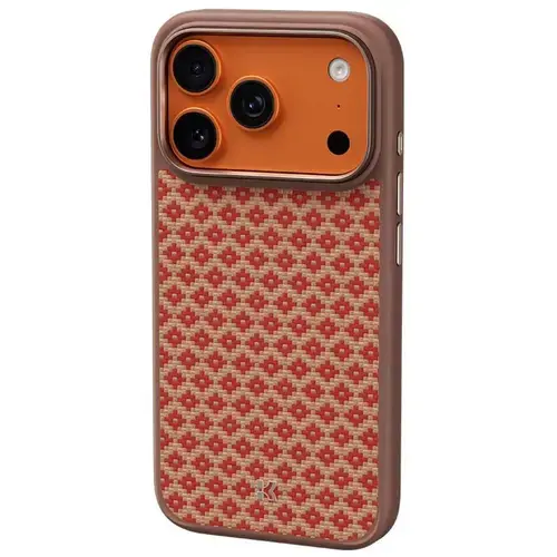 Husa Benks Armor Pro Armor Grid Kevlar Magsafe pentru iPhone 17 Pro, Portocaliu