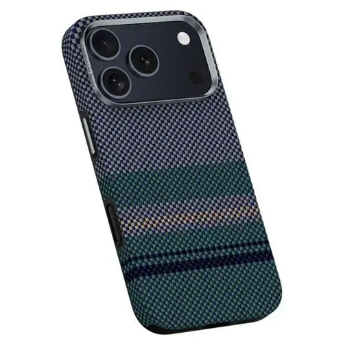Husa BenksArmor Pro Aurora Kevlar Magsafe pentru iPhone 17 Pro, Verde