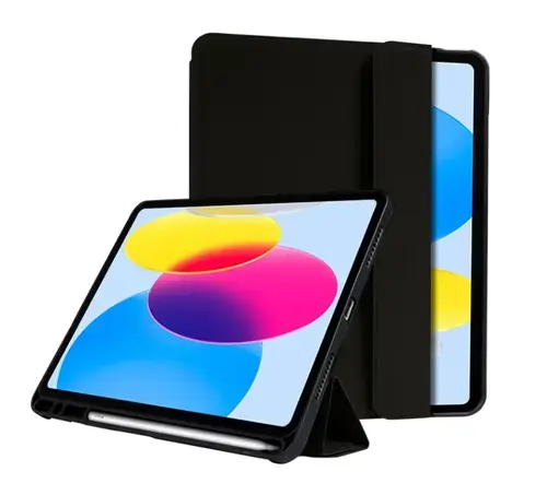 Husa Book Cover CRONG FXF pentru Apple iPad 10.9inch 2022 (Negru)