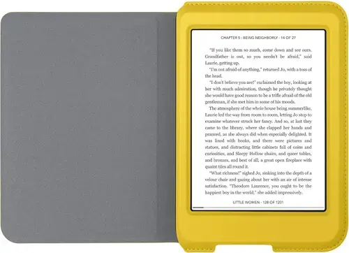 Husa Book Cover Kobo Sleepcover Nia Lemon N306-AC-LM-E-PU pentru Kobo Nia (Galben)