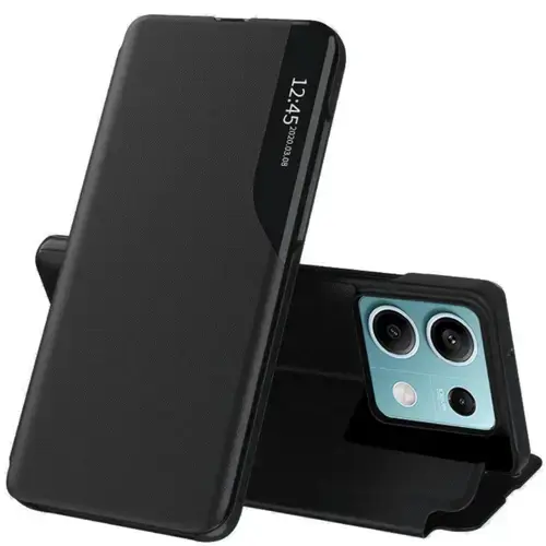 Husa Book eFold Series Lemontti Xiaomi Redmi Note 13 5G, Negru