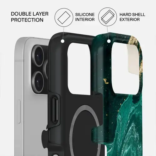 Husa Burga Dual Layer Magsafe Emerald Pool pentru iPhone 17 Pro Max