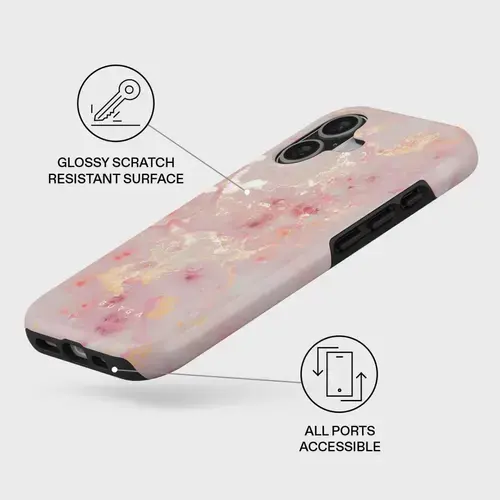 Husa Burga Dual Layer Magsafe Golden Coral pentru iPhone 17