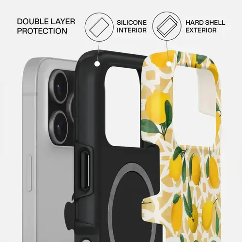 Husa Burga Dual Layer Magsafe Lemon Juice pentru iPhone 17 Pro