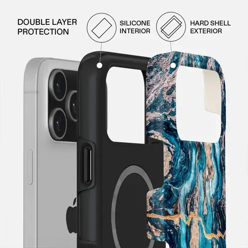 Husa Burga Dual Layer Magsafe Mystic River pentru iPhone 17 Pro Max