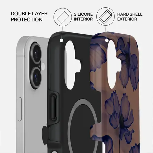 Husa Burga Dual Layer Magsafe Velvet Night pentru iPhone 17