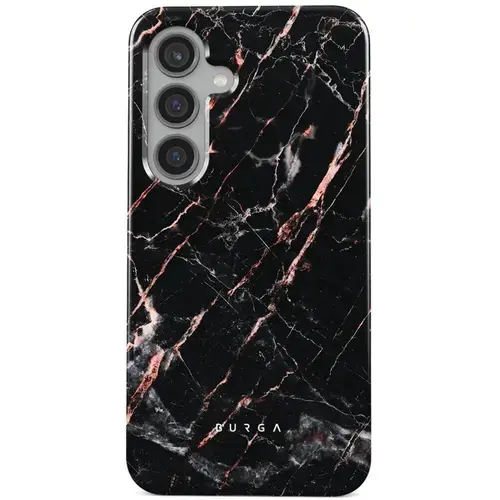 Husa Burga Dual Layer Rose Gold Marble compatibila cu Samsung Galaxy S24