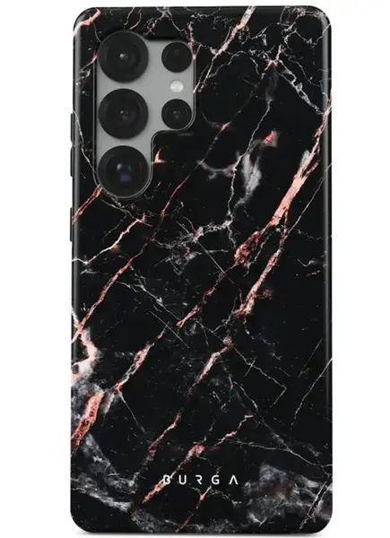 Husa Burga Dual Layer Rose Gold Marble Samsung Galaxy S25 Ultra