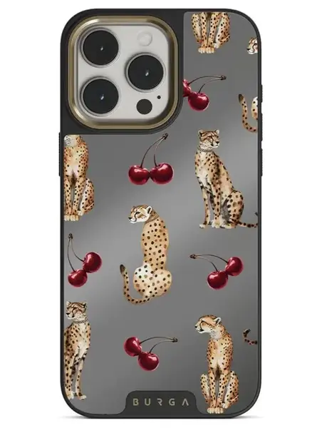 Husa Burga Elite Mirror Magsafe Gold Cougar iPhone 15 Pro