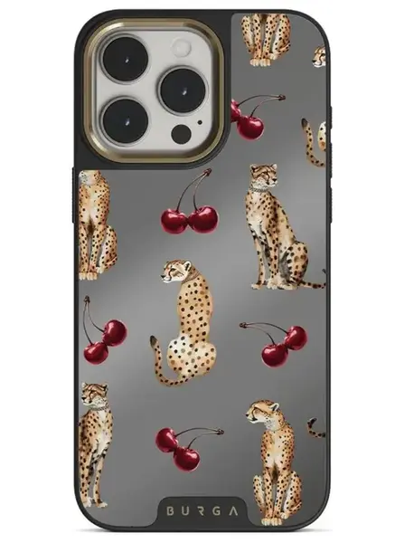 Husa Burga Elite Mirror Magsafe Gold Cougar iPhone 15 Pro Max