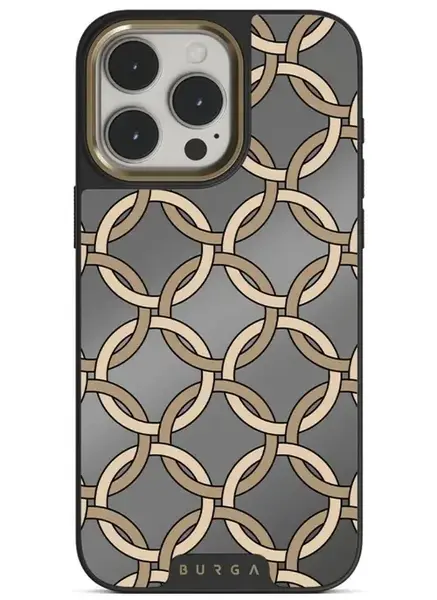 Husa Burga Elite Mirror Magsafe Gold Heritage iPhone 15 Pro