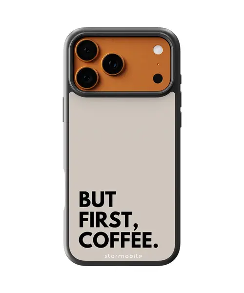Husa But First Coffee. Apple iPhone Impact Ultra - iPhone 17 Pro Max