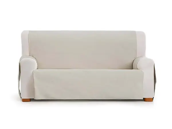 Husa Canapea 2 Persoane, Garona Crem, 110 cm (Microfibra)