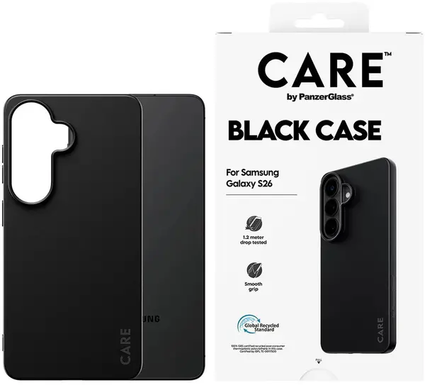 Husă CARE – Black, Galaxy S26, negru
