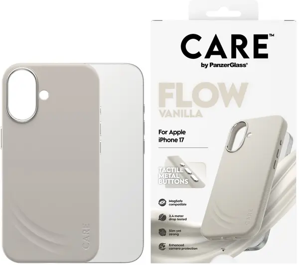 Husă CARE - Flow, iPhone 17, MagSafe, Vanilla