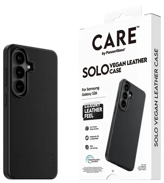 Husă CARE – Solo, Galaxy S26, Qi, negru