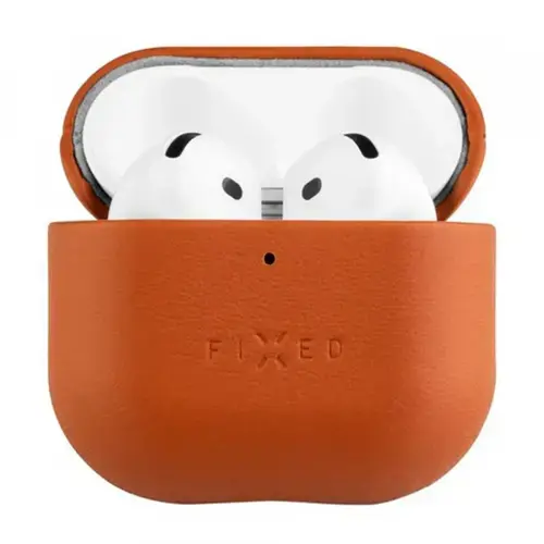 Husa Casti Fixed PodsLeather pentru Apple AirPods 4 (Maro)