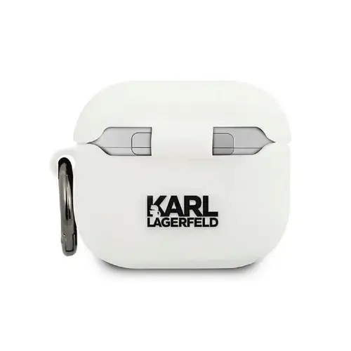 Husa Casti Karl Lagerfeld Silicon Choupette KLACA3SILCHWH pentru Apple Airpods 3 (Alb)