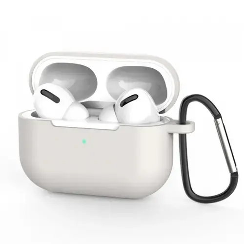 Husa Casti Techsuit Silicone Case pentru Apple AirPods Pro 3 (Gri Deschis)