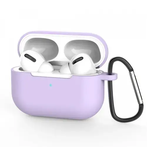 Husa Casti Techsuit Silicone Case pentru Apple AirPods Pro 3 (Mov)