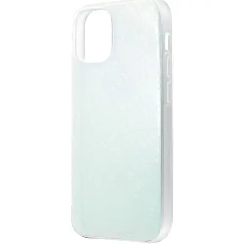 Husa Cover Guess 3D Raised Iridescent GUHCP12S3D4GIRBL pentru iPhone 12 Mini (Transparent)