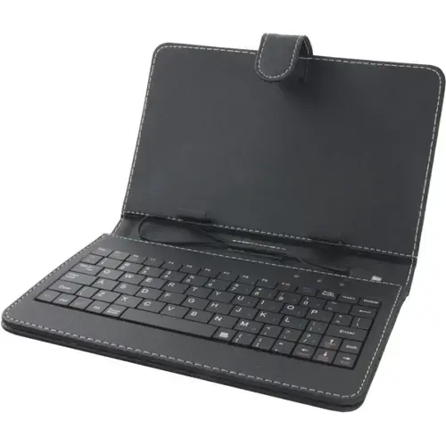 Husa cu tastatura, Esperanza,universala pentru tableta de 7inch, conexiune MicroUSB, Neagra